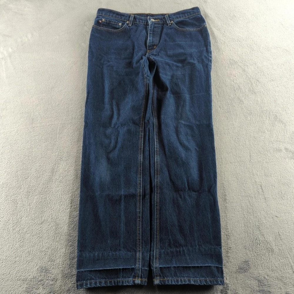 Vintage Y2K Ralph Lauren Jeans Womens Size 12 Blue Dark Wash High Rise Straight